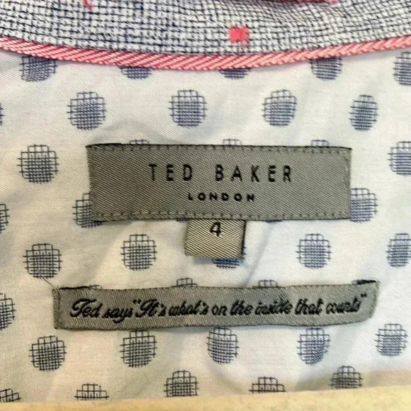 Ted Baker London button  down shirt Toucan watermelon - Picture 3 of 6